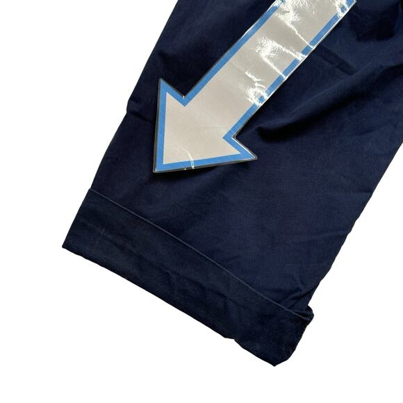 EILEEN FISHER Washed Blue Wide Leg Crop Cotton Blend Pants Size Medium #S4WE0-3 - Picture 11 of 11